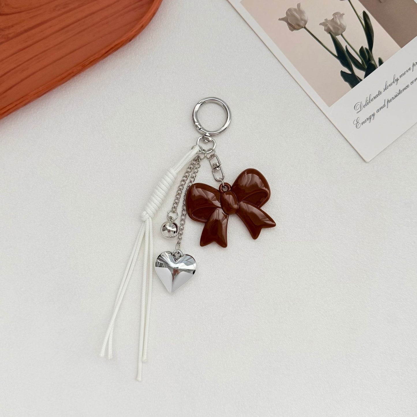 Eleganter Bogen Charm Schlüsselanhänger Brehn