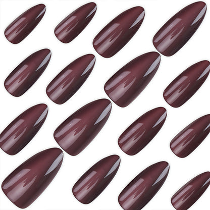 Premium Ombre Stiletto Druck-Nägel Brehn