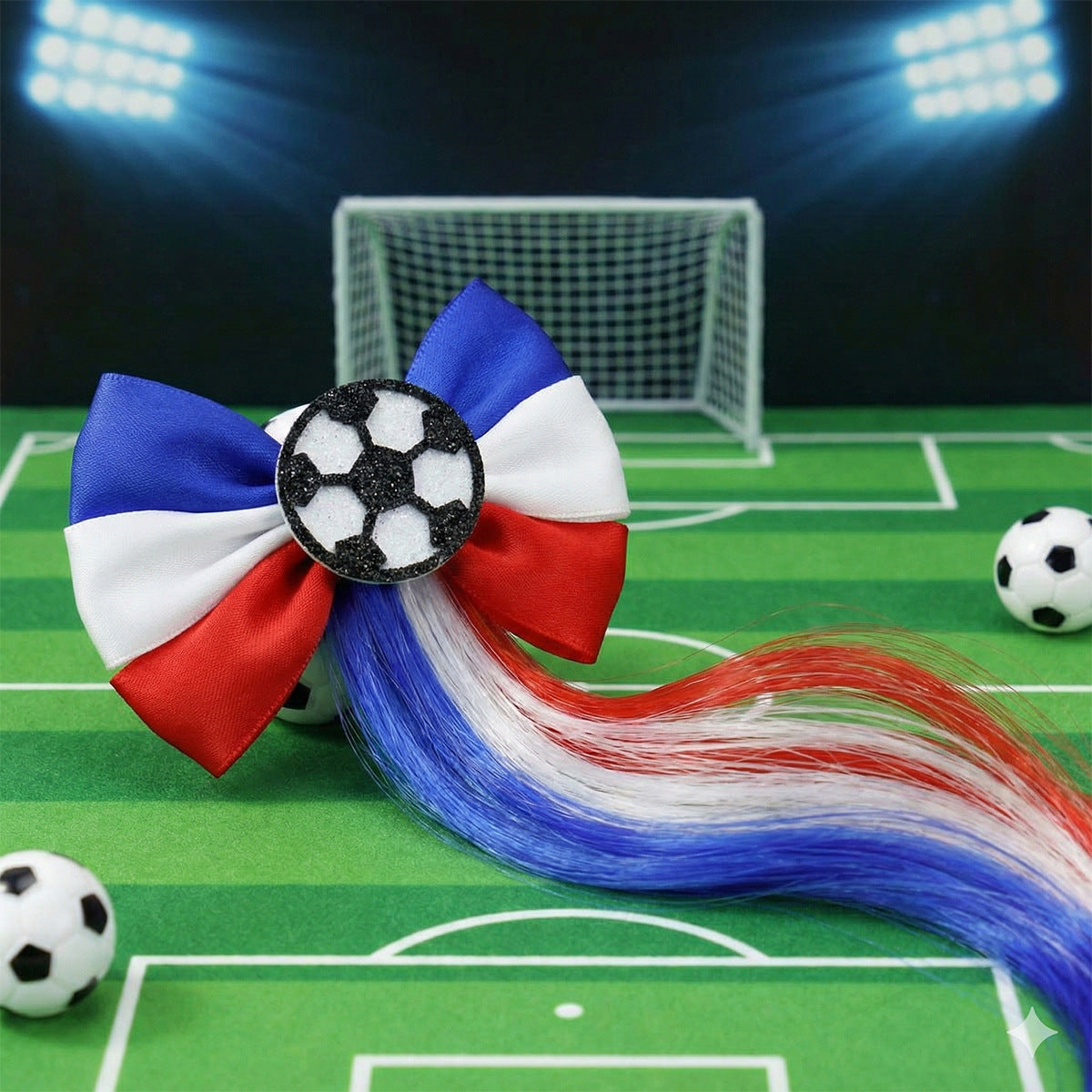 Fußball-Themen-Haarbow-Clip Brehn