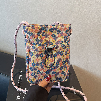 Blumenmuster Crossbody Pouch Tasche