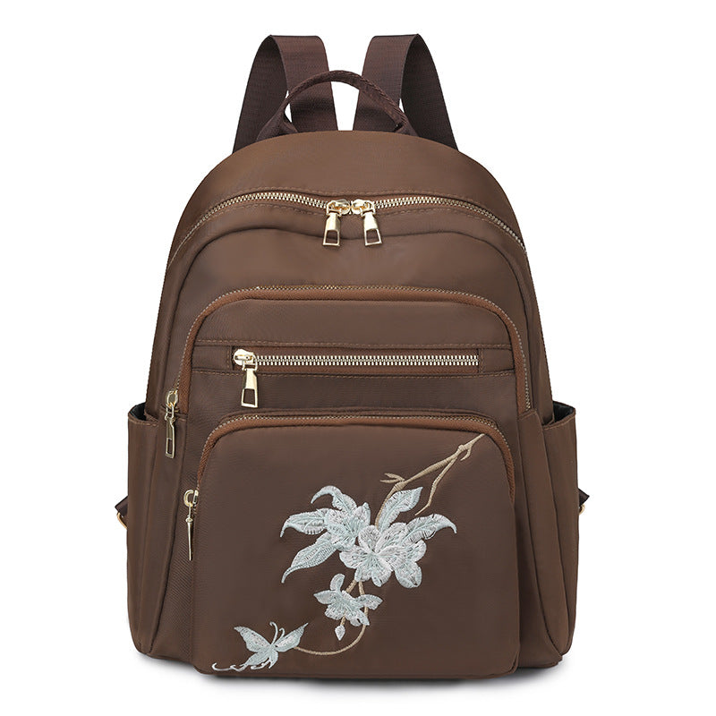 Bestickter Mehrfach-Taschen Rucksack