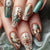 Künstlerisches floral Press-On Nagelset Brehn 1787542921