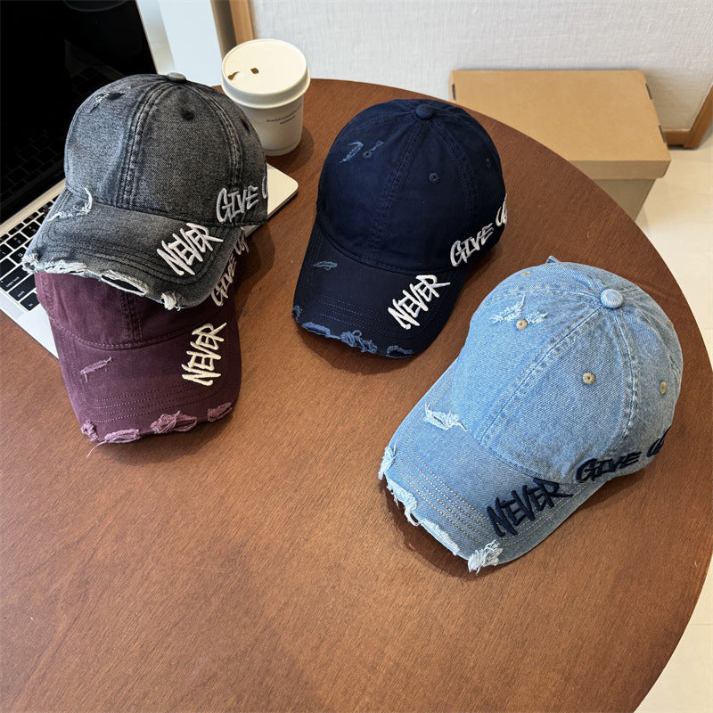 Unisex Distressed Graphic Baseball Cap Brehn
