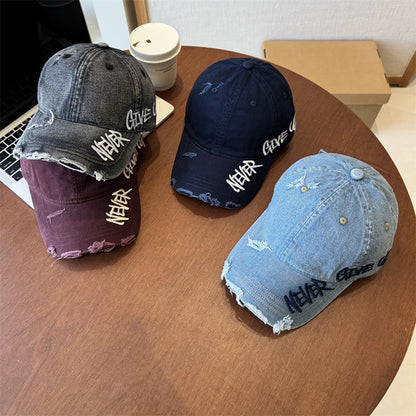 Unisex Distressed Graphic Baseball Cap Brehn