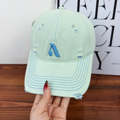 Herren Distressed Denim Style Cap Brehn
