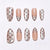 Polka-Dot Dekorative Press-On Nagel-Spitzen Brehn