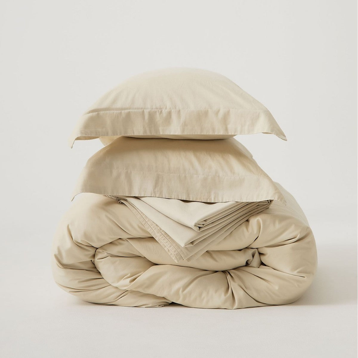 Bürstet Baumwolle Percale Bettbezug mit passendem Kissenbezug und Spannbetttuch