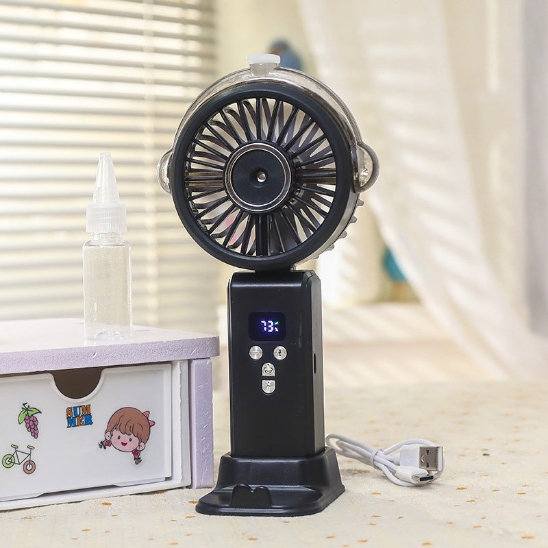 Frauen Tragbarer Wasserbesprüher Ventilator mit Digitalsteuerung Brehn