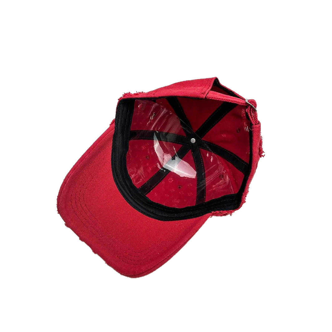 Damen Distressed Texturiertes Baseball Cap Brehn