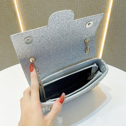 Glamouröse Kristallverzierte Abend-Clutch