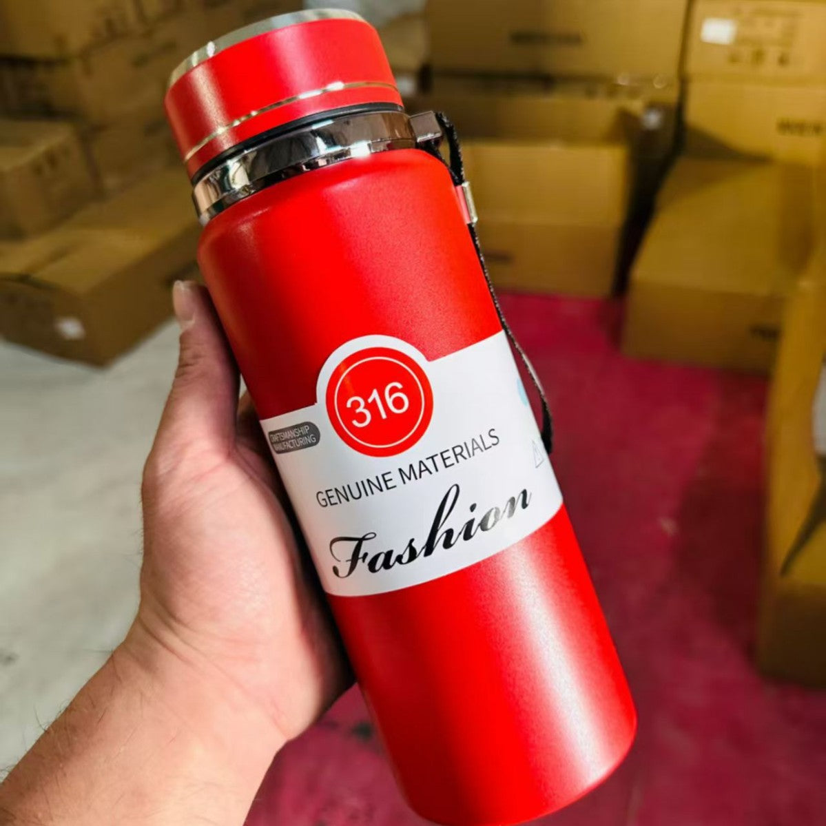 Damen Isolier-Trinkflasche aus hochwertigem Edelstahl Brehn