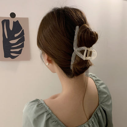 Oversized Wellen-Design Haarkrallenclip Brehn