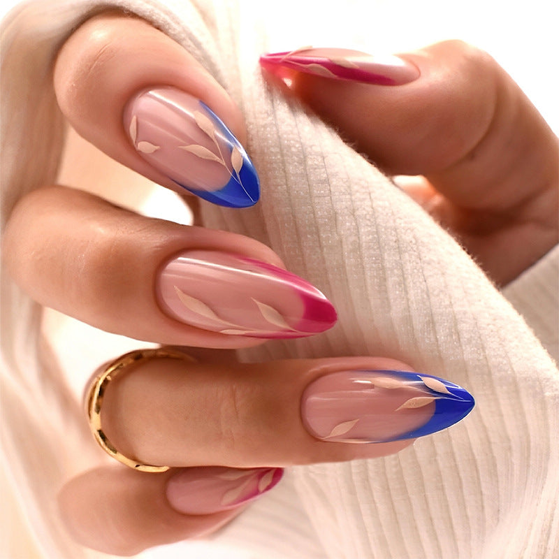Press-On Nagelkunst Set mit elegantem Farbverlauf Design Brehn
