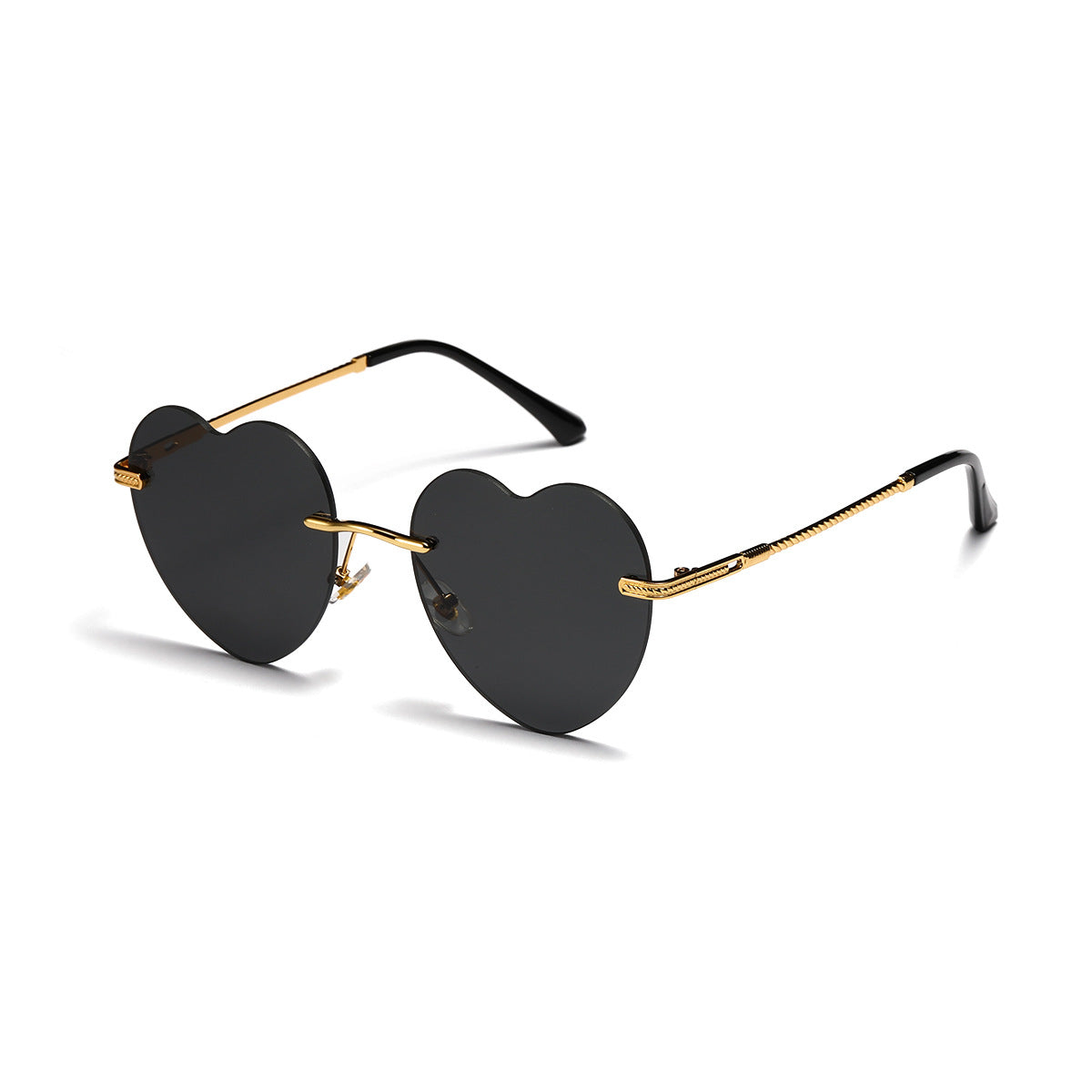 Damen trendige Herz-Sonnenbrille mit verspiegelten Gläsern Brehn