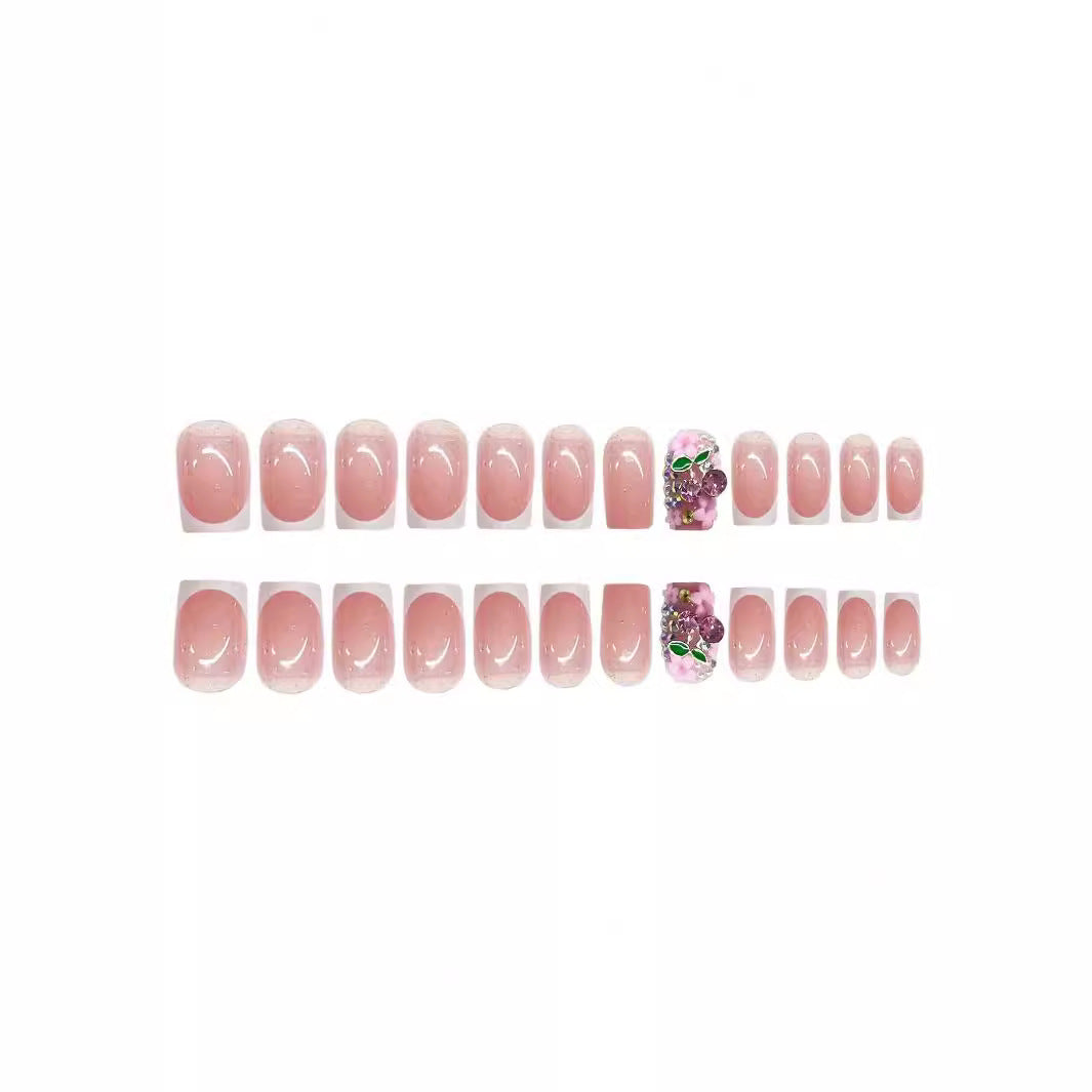 Glitzernde Blumen-Nagelkunst-Verstärkungen Brehn