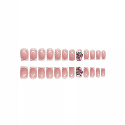 Glitzernde Blumen-Nagelkunst-Verstärkungen Brehn