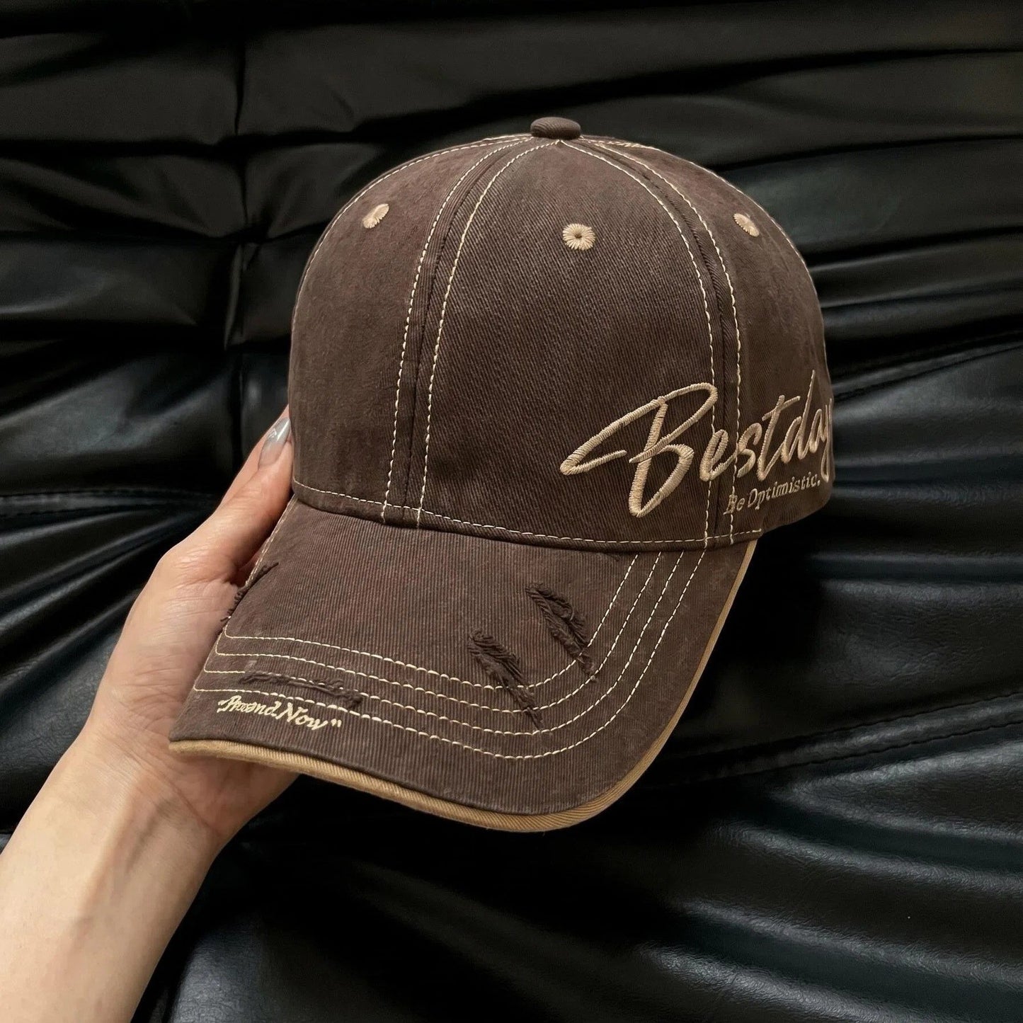 Herren Vintage Casual Baumwoll-Baseballmütze Brehn