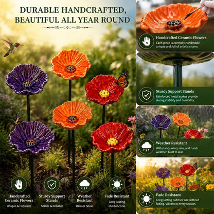 Garten Dekorativer Mohnblumenstecker Brehn