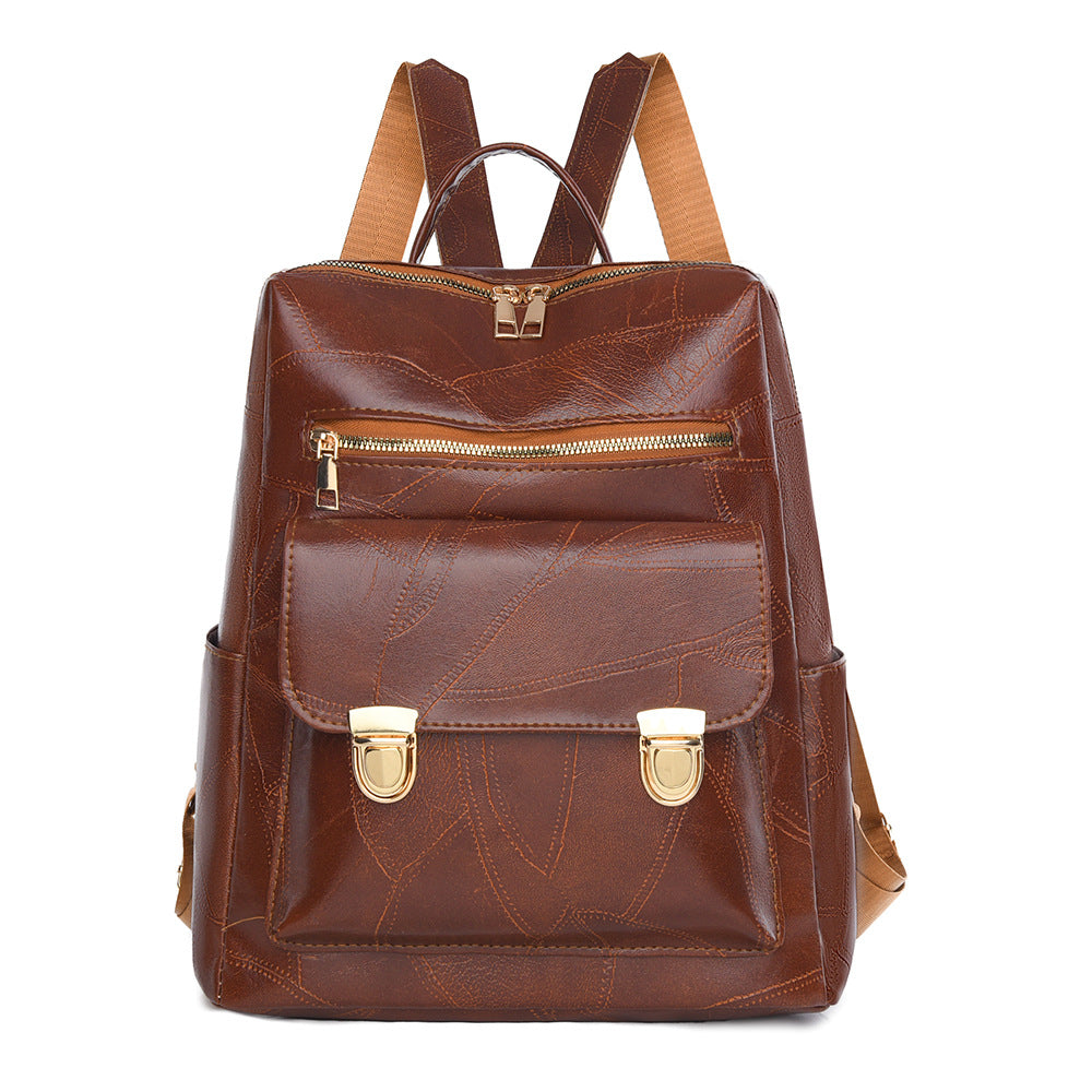 Stylischer Leder-Rucksack Brehn