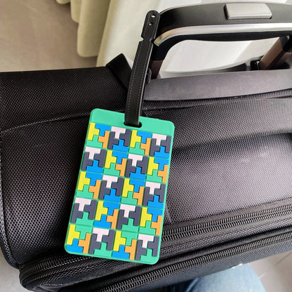 Vibrante Puzzle-Muster Gepäckanhänger Brehn