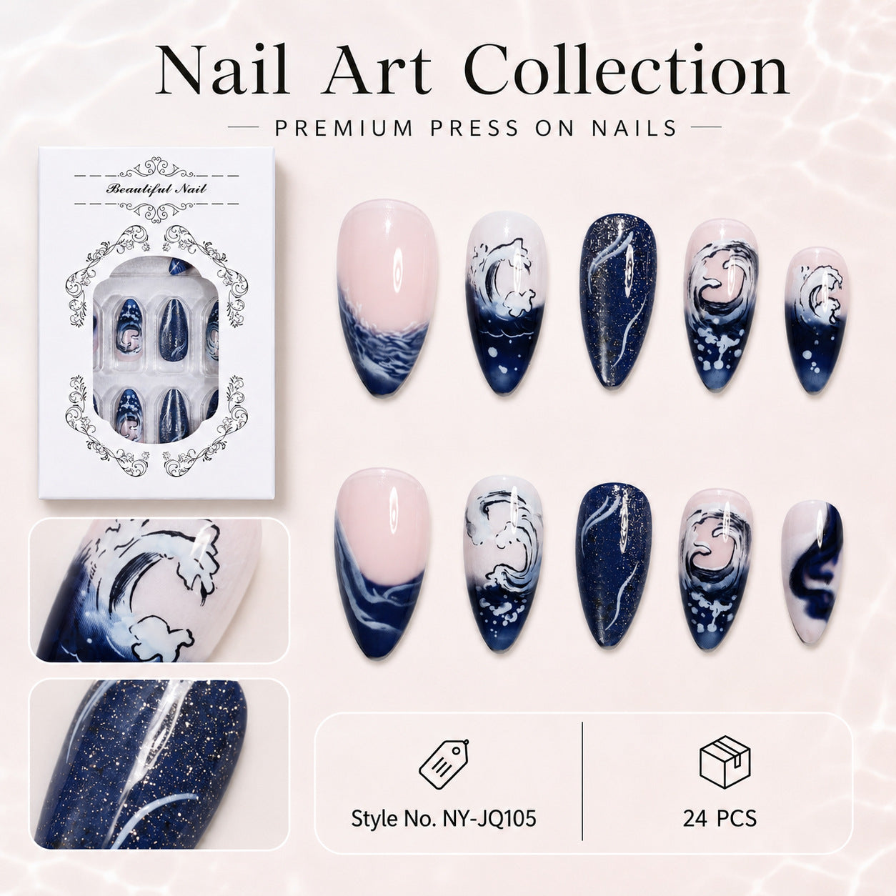 Premium Nagelset mit maritimem Design Brehn