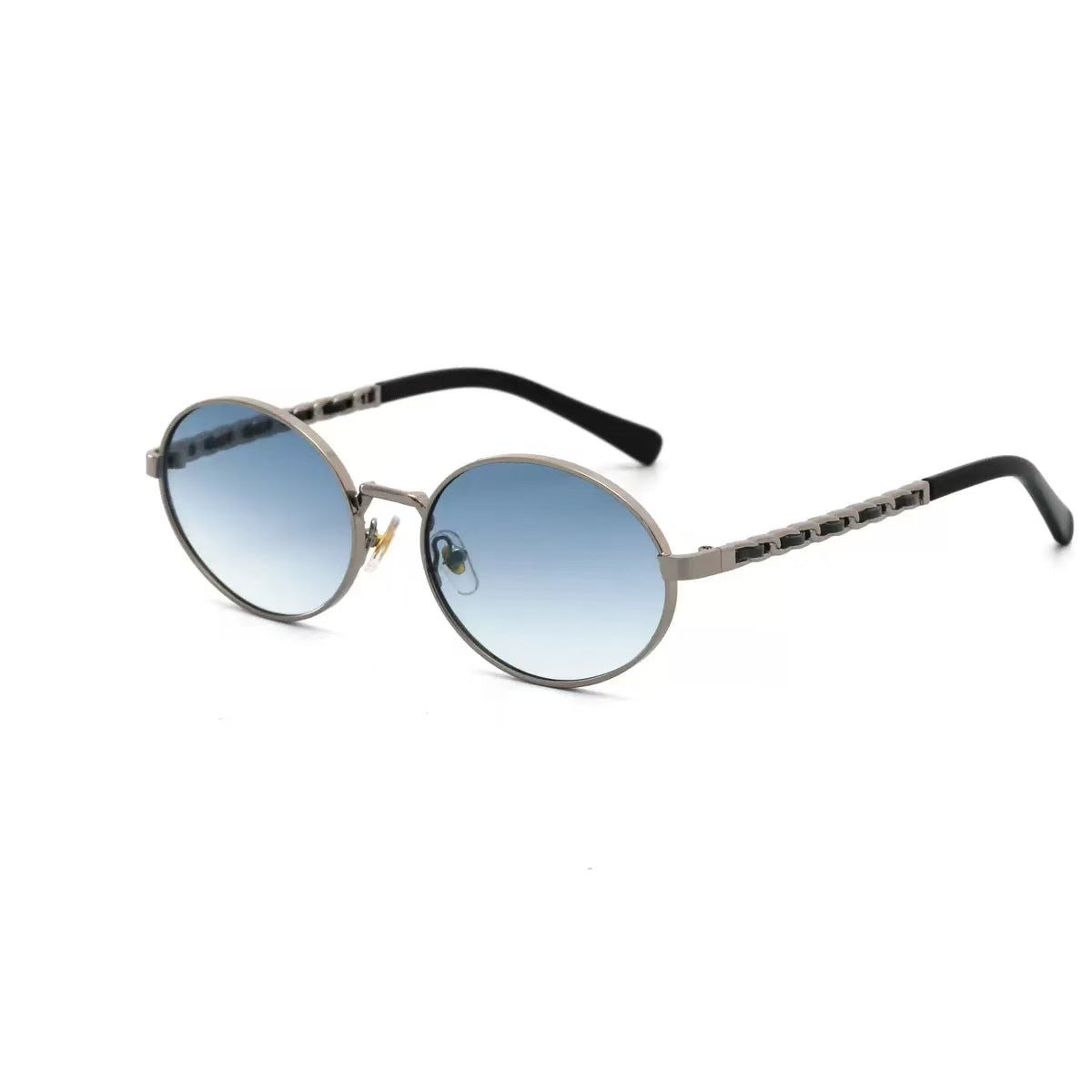 Damen elegante runde Sonnenbrille mit luxuriösem Rahmen und komfortablen Bügeln Brehn
