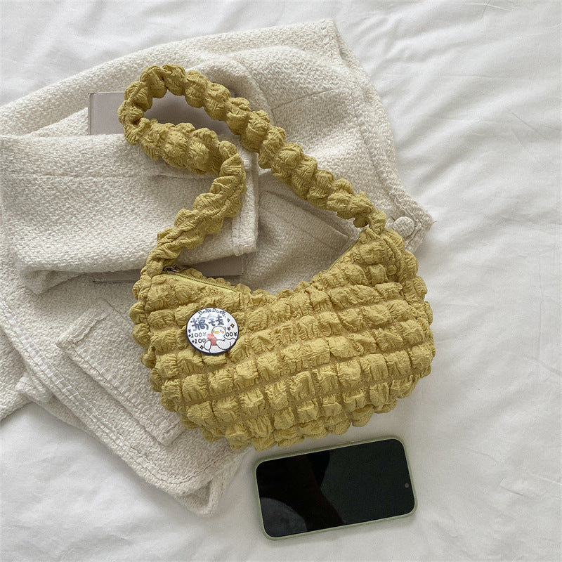 Texturierte Gestrickte Schulterhandtasche