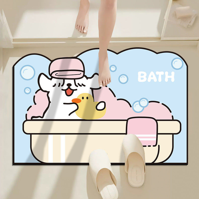 Cartoon Tierdesign Badmatte Brehn