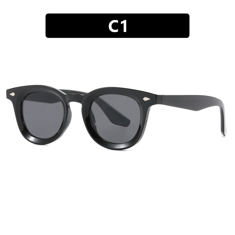 Damen modische Cat-Eye Sonnenbrille mit transparentem Rahmen Brehn