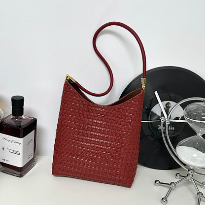 Texturierte Gewebe Schultertasche