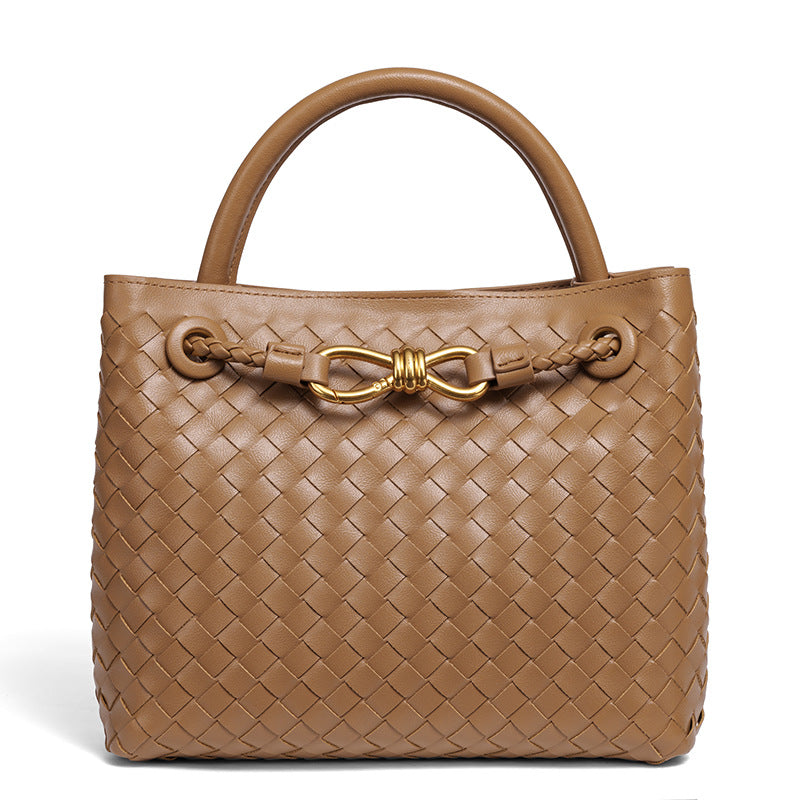 Woven Leather Tote Bag Brehn