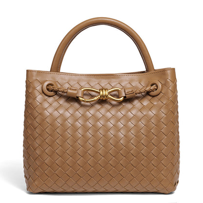 Woven Leather Tote Bag Brehn
