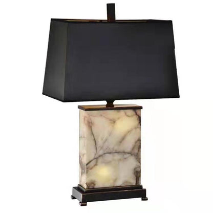 Zeitgenössische Marmor- und Stofftischlampe