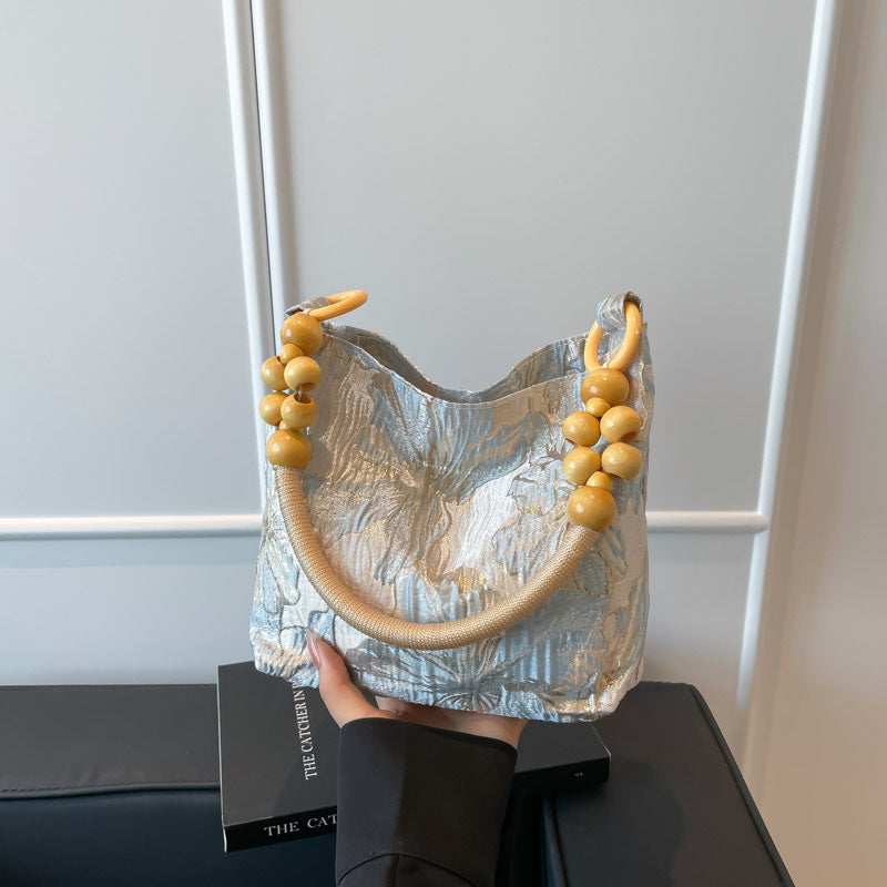 Moderner, vom Kunsthandwerk inspirierter handgefertigter Tragetasche Brehn