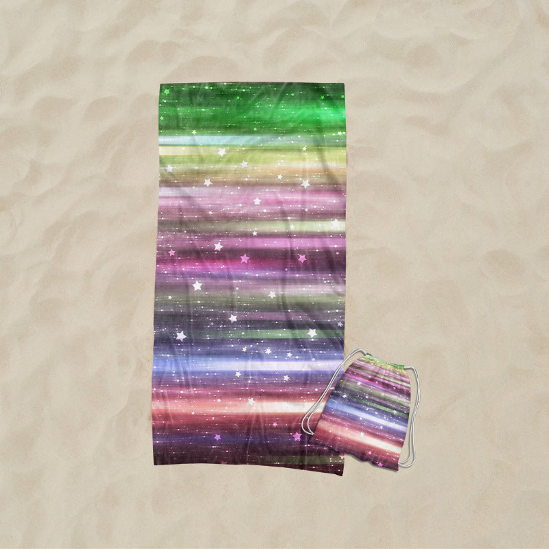 Strandtuch mit kunstvollem Wellendesign Brehn
