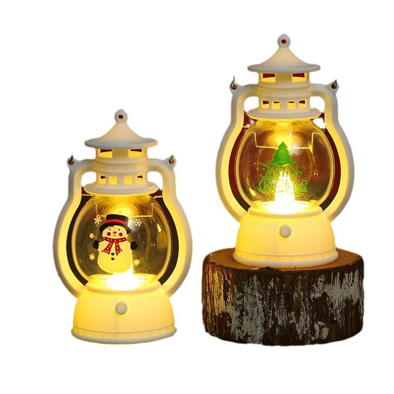 Dekorative Weihnachtslaterne mit Weihnachtsmann-Motiv Brehn