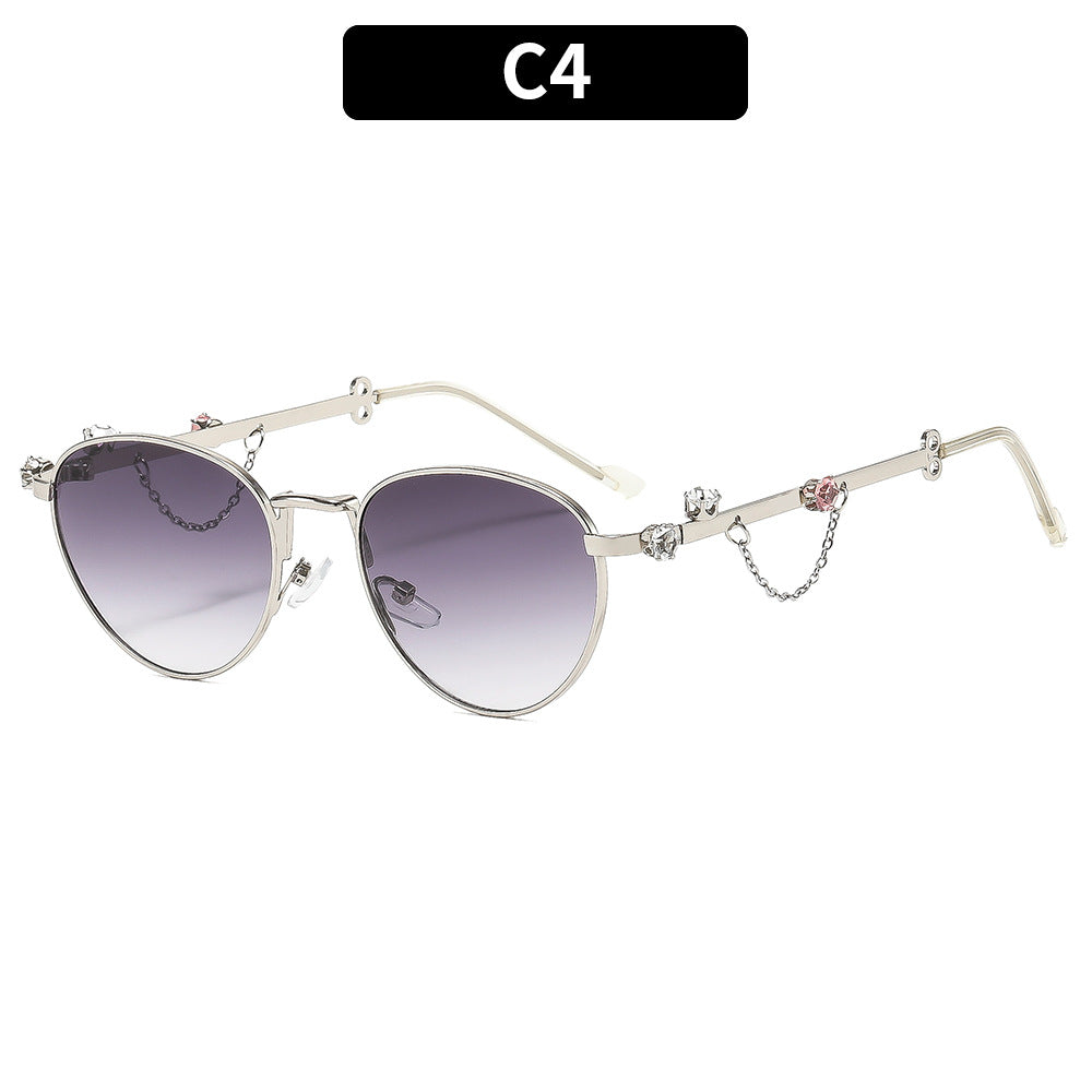 Dekorative Katzenaugenbrille