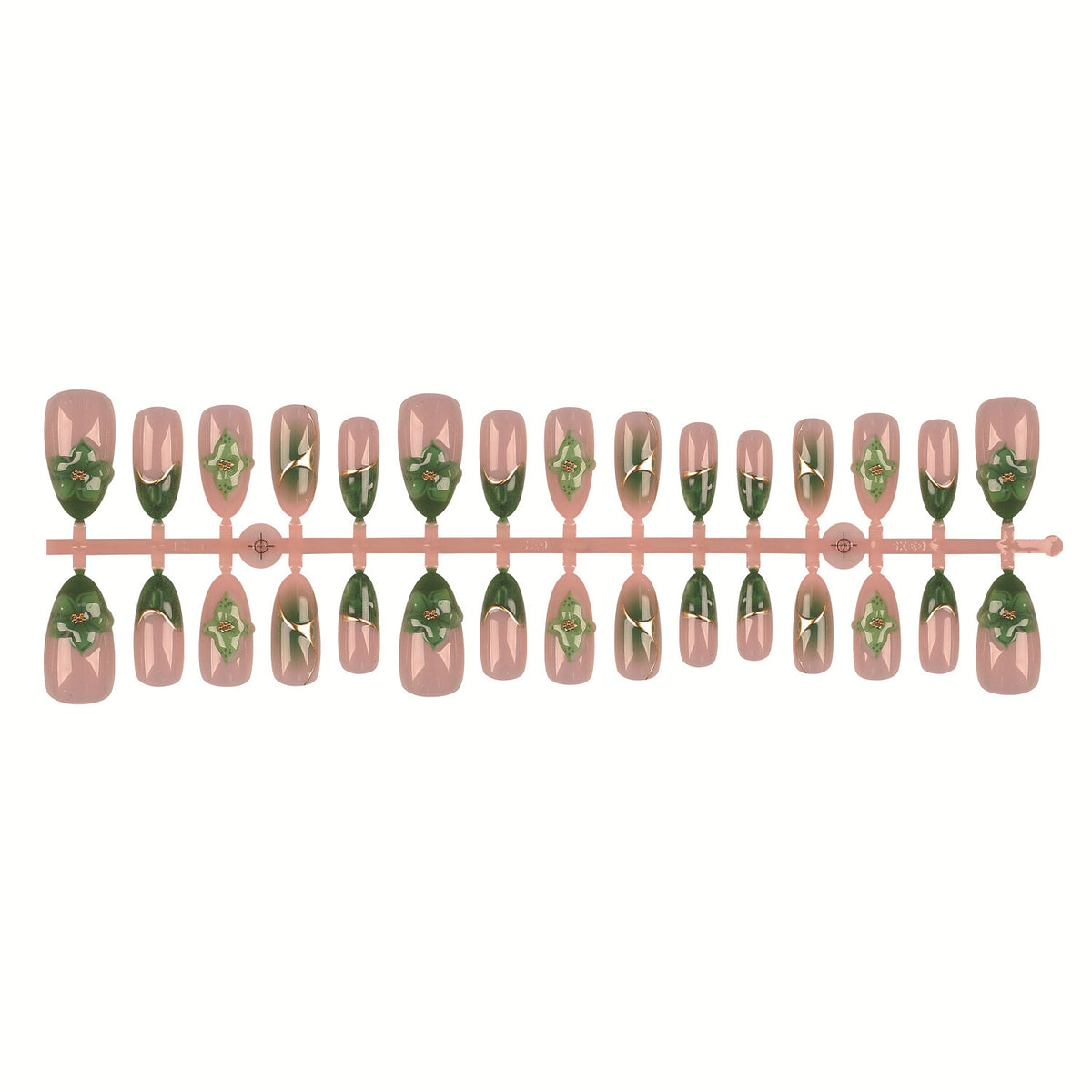 Künstlerisches Floral Nagelspitzen Set