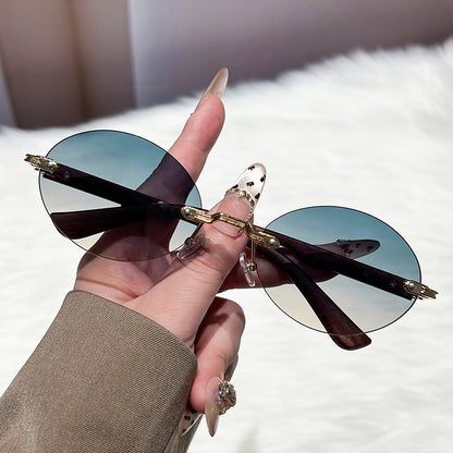 Damen modische und elegante Sonnenbrille mit ovalem Design Brehn