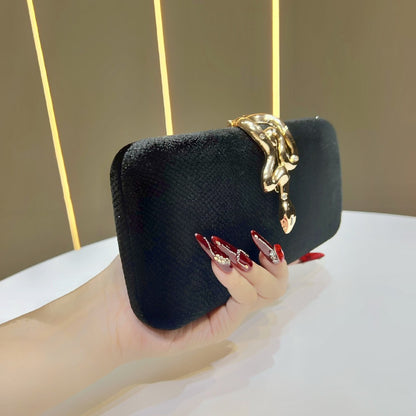 Elegante Schlangen-Design Abend-Clutch