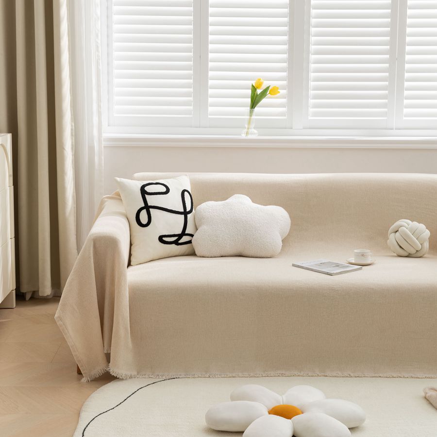 Luxuriöse weiche gewebte Wurfdecke