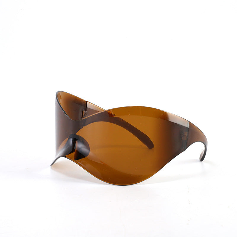 Damen futuristische Wellen-Sonnenbrille Brehn