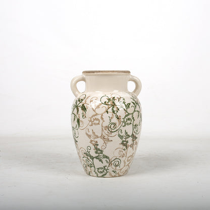Floraler Keramikvase Brehn