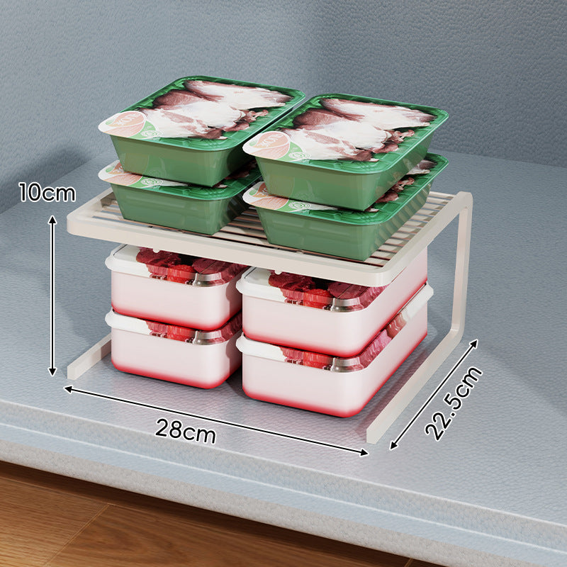 Kompakter dreistufiger slatted Metall Theken-Pantry-Organizer