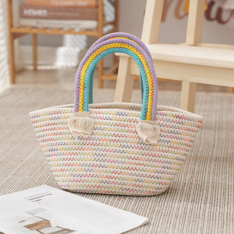 Dekorative Geflochtene Strohtasche Brehn
