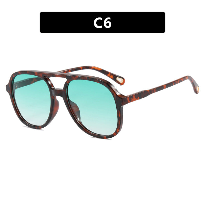 Damen geometrische Sonnenbrille mit luxuriösem Rahmen Brehn