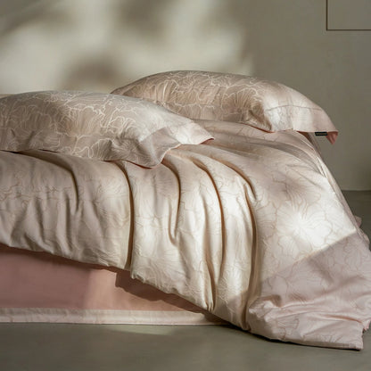 Luxus Jacquard Satin Bettwäsche Set
