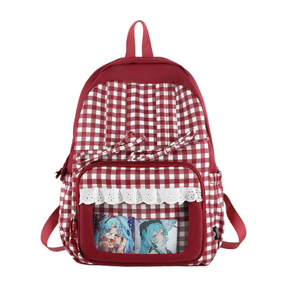 Stylischer Karomuster-Rucksack Brehn
