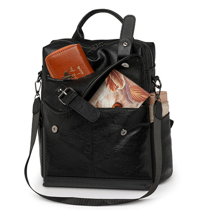 Vintage Leder Rucksack Brehn
