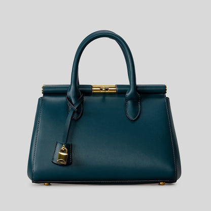 Strukturierte Leder-Handtasche